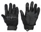 Warrior Airsoft Full Finger Carbon Knuckle Gloves - Black Warrior Airsoft Full Finger Carbon Knuckle Gloves - Black